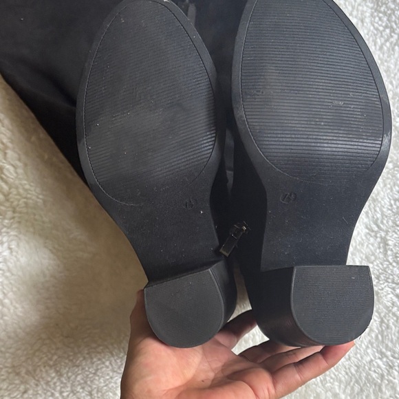 Elegant Black Over the Knee Women's Boots - Picture 3 of 5